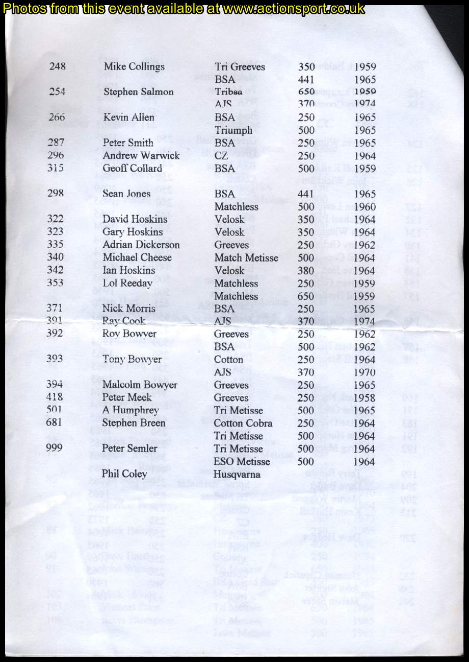 Event programme page